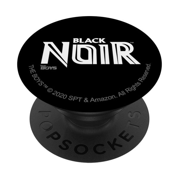 The Boys Black Noir Logo PopSockets Adhesive PopGrip