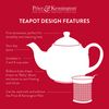Price & Kensington Brights Red 2Cup Teapot, Ceramic, Multi-Colour, 2 Cup