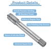 sourcing map Straight Flute Screw Taps G1/4-16 2B Thread HSS6542 Machine Threading Milling Tap Tapping Tools, 3.94" Extra Long