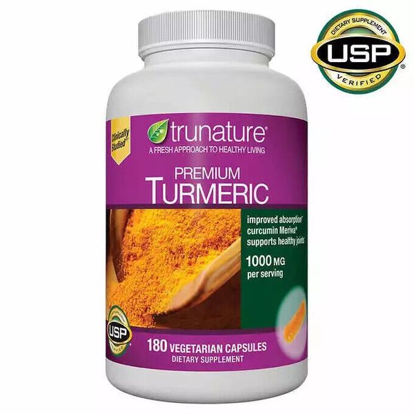 trunature Premium Turmeric 1,000 mg, 180 Vegetarian Capsules