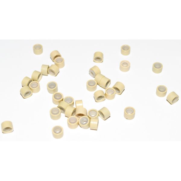 Silicone Micro Rings Beads - 500 Blonde 5mm rings for I Tip Hair Extensions or Feather Hair Extensions by Kiara H&B