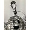 Bath & Body Works Bling Rhinestone Ghost Pocket *Bac Holder Silver Keychain NWT