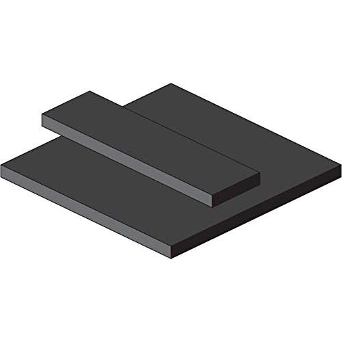 Neoprene Rubber Strip with Acrylic Adhesive - 70A - 1/16" Thick x 1" Wide x 10 ft. Long