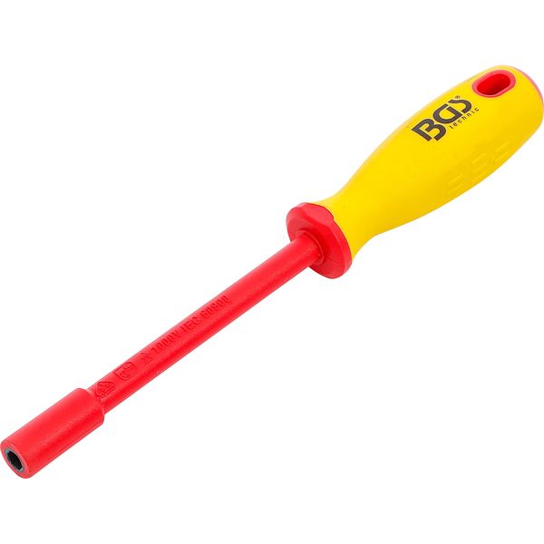 BGS 71086 | VDE Socket Screwdriver | Hexagon | 6 mm | Blade Length 125 mm