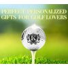 CybGene Personalized Golf Balls for Men, Unique Golf Gifts, 4 Pack, Silver