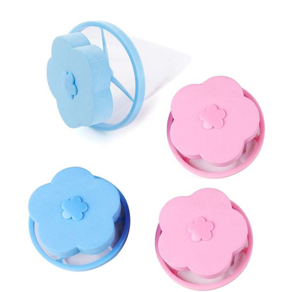 popluxy Lint Filter Bags for Top-Loading Washing Machine, Pack of 4 (Dust & Fluff Removal)