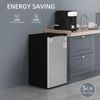 3.2 Cu. Ft. Mini Fridge with Freezer, Compact Refrigerator, Silver