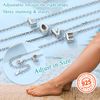 Initial c Anklet Letter Name Anklets for Women Adjustable Silver Foot Chain