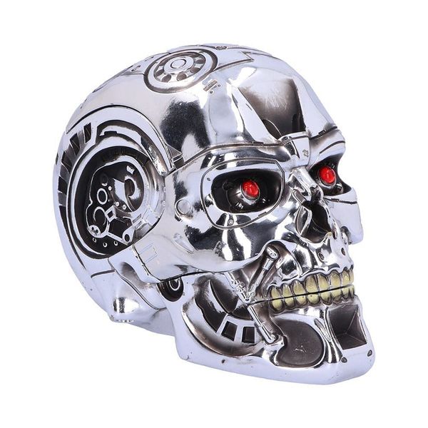 Nemesis Now, 18cm Silver Resin T-Terminator Box One Size