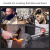 Folding Beard Comb, Stainless Steel Round Comb Teeth Beard Comb Folding Pocket Moustache Shaping Comb for Household Barber Salon(2#)