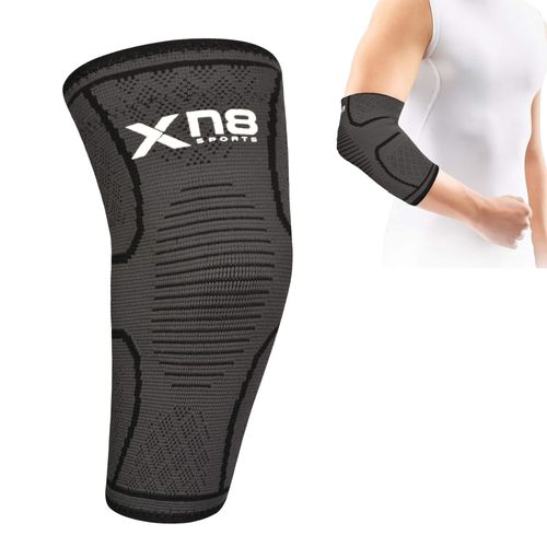 Xn8 Elbow Support Arm Brace Compression Sleeves for Tennis Elbow-Golfers Elbow-Arthritic Pain Relief -Weightlifting-Tendonitis SOLD AS SINGLE