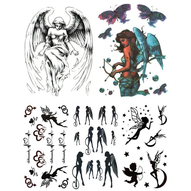 THE FANTASY Set 171 Angel Mermaid Tattoo Sticker