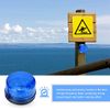 Security Warning Light, Blue LED Strobe Beacon Alarm Warning Flashing Light, 12V Warning Lamp Without Sound