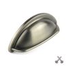 Pewter Cup Kitchen Cabinet Door Handle Cupboard Drawer Bedroom Furniture Handles knobs Pull