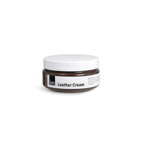 Lutz Leather Cream | Rejuvenating Leather Cream | Restore Leather Shoes, Bags, Jackets and More with Leather Cream in Many Colours 100ml (3.38 fl. Oz) | Made in Europe (139 - Middle Brown)