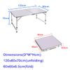 Qimu Lightweight Multifunctional 1.2M Folding Table Foldable Portable Table For Outdoor Picnic Table