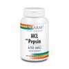 Solaray HCL with Pepsin -- 650 mg - 100 Capsules