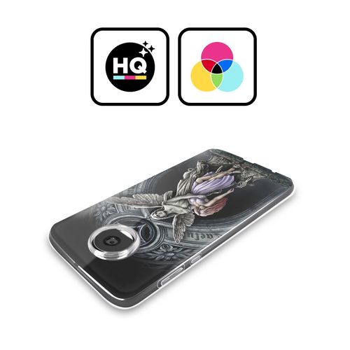 Head Case Designs Officially Licensed Sarah Richter Stone Angel with Skull Gothic Soft Gel Case Compatible with Motorola Moto G52