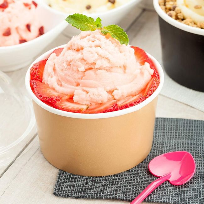 8 oz Compostable Ice Cream Container