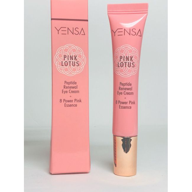 YENSA PINK LOTUS Peptide Renewal Eye Cream 15ml / 0.5 oz full size MSRP: $48