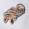 Embroidered Octopus Badge Iron-on or Sew on Patch