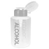 Liquid Push Down Alcohol Dispenser- Clear Bottle- Labeled - 9 Oz Bottle