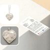 VIE Crystal Heart Pendant, 3cm (Clear Quartz)