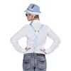 Widmann 10033166 Bavarian Suspenders, Checkered, Blue, Standard Size