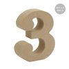 Wooden Object Cut Letters 3 Numbers M Size Approximately 9cm
