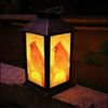 Solar Lantern Outdoor Waterproof LED Candle Light Cardinal Patio Decor