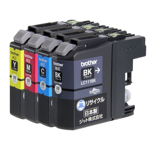 JIT JIT-NB1114P (FFP) LC111-4PK Brother Printer Compatible Recycled Print Cartridge Set of 4 Colors