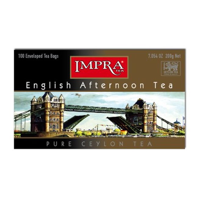 Impra English Afternoon Tea, 100-Count Tea Bags (Pack of 9)