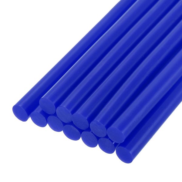 QUARKZMAN 12 Stück Heißklebestifte 11mm x 100mm Heißklebesticks Bunt Heißklebepistole Sticks Heißkleber Klebestifte Klebstoff für DIY Kunsthandwerk AbdichtungHelles Blau