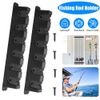 Fishing Rod Rack Vertical Holder Horizontal Wall Mount Boat Pole Stand Storage