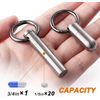 TIMULTI Titanium Pill Case, Small, Medicine Case, Stylish, Portable, Outdoor, Fully Waterproof, Nitro Case, Match Case