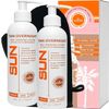 Sun Laboratories Tan Overnight Self-Tanning  Lotion and Mitt - Medium - 2 Pack