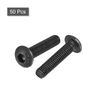 uxcell M3x14mm Hex Socket Button Head Bolts Alloy Steel Fastener Hardware Full Thread Lock Set Hex Socket Half Round 50pcs