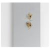 Kitchen Cupboard Door Hinge Repair KIT Includes 2 Plates and Fixing Screws - Silver