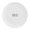Mud Pie Circa Melamine Salad Plate, White, Starters, 7.5" dia