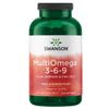 Swanson MultiOmega 3-6-9 - Non-GMO Flax, Borage & Fish Oil Capsules - Essential Fatty Acids Supporting Cardiovascular Health & Brain Health - (220 Softgels, 2400mg Serving)