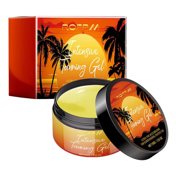 Tanning Gel Tanning Accelerator Natural Skin Tone - Fast Acting Formula with Long Lasting Results