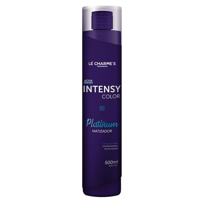 Linha Matizacao Le Charmes Cosmeticos - Intensy Color Platinum 500 Ml - (Le Charmes Cosmeticos Brassiness Control Collection - Intensy Color Platinum Net 16.9 Oz)