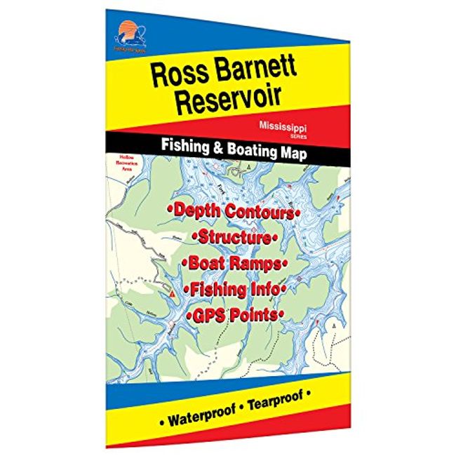 Ross Barnett Reservoir Fishing Map