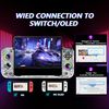 SZYUYU Switch Controller for Nintendo Switch/OLED, Full-Size Grip Ergonomic Handheld Mode Controller, Switch Pro Controller One-Piece Joypad with 8 Color RGB Lights/Programming/Turbo/Cable (Transparent ice)