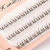 60 Pieces & 120 Bundles, Free Combination False Eyelashes, Mixed Fish Tail, For Makeup, Stage, Recitals, Parties, Handmade, Eyelashes, Volume, Mink Soft, 4.7 - 0.3 inches (120 - 8 mm)