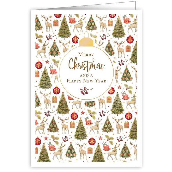 Quire Mac Classic Christmas Trees & Reindeers, 115 x 163mm
