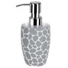 Spirella Darwin Pebble Stoneware Soap Dispenser, Grey
