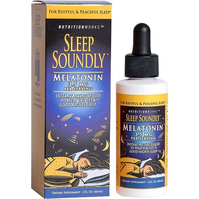 Sleep Soundly Liquid Melatonin, 2-Ounce Bottle