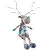 WeRChristmas Sitting Boy Reindeer Figurine, Multi-Colour, 42cm