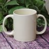 ANCIENTIMPEX Dual Handle Mug (2 Handled) Ceramic Drinking Mug for Secure Hold - 350 Ml, Yellow Color